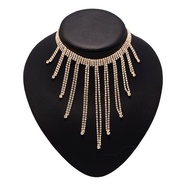 Exaggerated Necklace Golden Collar Necklace Popular Collar Alloy Full Diamond Welding Necklace ZDBS