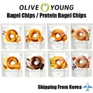Olive Young Delight Project Bagel Chips 8Flavors Garlic  / Chocolate Cinnamon / Real Pizza / Honey  / Cream Soup / Corn Soup / Very &amp; Cherry / Cheese &amp; Peach