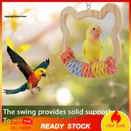 OPPO Pine Wood Parrot Swing Durable Pet Swing Perch Colorful Parrot Swing Playground for Lovebird Co