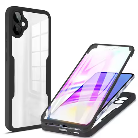 360 Full Body Screen Protector Transparent Case For Samsung Galaxy A02 A02S A03 A03S A04 A04S A04E A
