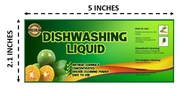 Dishwashing Liquid Sticker Label 2.1 x 5 inches (PER PIECE)