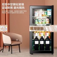 冰櫃 小冰櫃 小冰箱 冰吧 冷藏櫃 家用小型透明冰箱 辦公室飲料櫃 家用保鮮冰櫃 茶葉紅酒冰櫃 冰箱