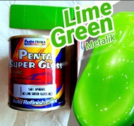 CAT PENTA SUPER GLOSS SOLID NC LIME GREEN GLOSS MET / Hijau Lime Metalik ISI 200 GRAM / CAT MOBIL /