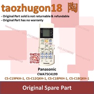 Original Panasonic A75C4199 Aircon Air Conditioner Remote Control CS-C19PKH-1 CS-C12QKH-1 CS-C18PKH-1 CS-C18QKH-1