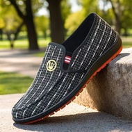 男士休闲鞋 Old Beijing cloth shoes men's versatile casual shoes, one foot lazy shoes, anti slip and wear-