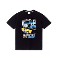 Qt8 Garments Thunders car tee black tshirt size L P72x58 like new