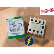 Schneider LADN04 Auxiliary contact block, TeSys D, 4NC, front mounting, screw terminals