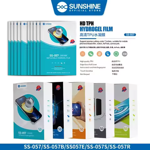SUNSHINE SS-057A 057H 057 057R 057E 057B 075S matte, HD Original Sunshine Hydrogel Film for SS-890C 