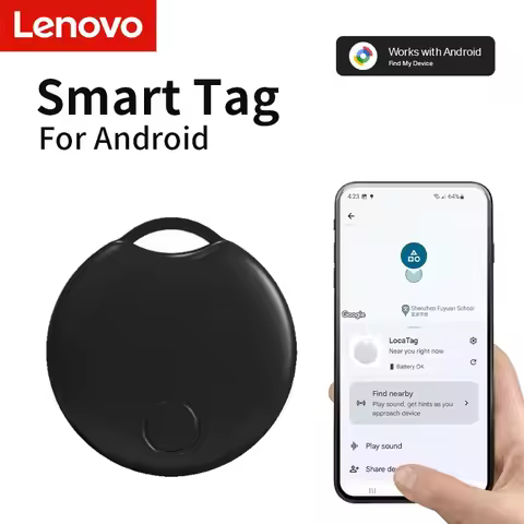 Lenovo Smart GPS Tracker For Android Google Certified Tag For Google's Find Hub App Global Locator F