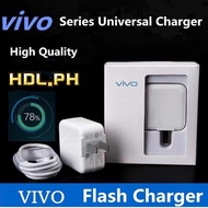 VIVO Y11 Y12 Y20 Y15S Y91 Y91C Y21T 3.0/3A 5V/2A Quick Fast Charger Data Cable Micro Android Type C