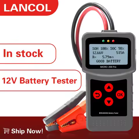 Lancol Micro200 Pro Battery Tester 12V Battery System Analyzer Automotive Battery Health Test Tools 