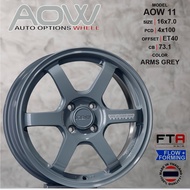 AOW TE37 16x7.0jj 4x100 ET40 (ARMS GREY)