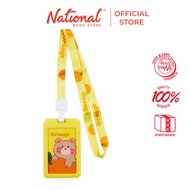 Uhoo Id Holder Vertical with Lanyard Bear Design 54x85mm x5mm 6008, Yellow