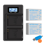 CITYORK NB-10L Dual Slot Charger with LCD Display for Canon G15/G16/G1X/SX40/SX50/SX60HS/GX3 - 7.4V 