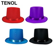 TENOL Top Hat Funky Non Woven Magician Hat for Themed Parties Holiday Role Playing