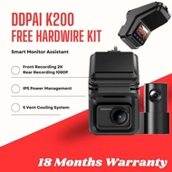 DDPAI K200 Dual Car Dashcam Front Rear Recording Car Dashcam 2K Camera Camcorder