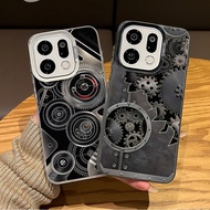 For Oppo Find X9 Pro X8 Pro X7 Ultra Reno 15 Pro 15F 14F 13F A6T Pro “Cool Tech‑Style Mechanical Gea
