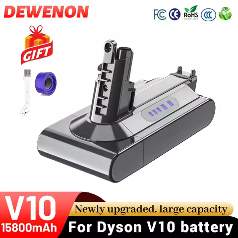Vacuum Cleaner Rechargeable Battery for Dyson V6 V7 V8 Series SV07 SV09 SV10 DC58 21.6V 6000mAh Rech