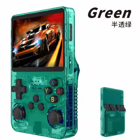 R36S Retro Handheld Game Console 100% Original ARKOS 2.0, 3.5'' IPS HD Screen, Supports PSP/GBA/NES 
