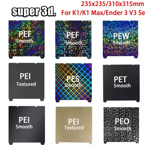 Creality K1 Max Build Plate K1C Bed k1 Build Plate H1H PEO PEY PEI Sheet 235x235 310x315 For 3D Prin
