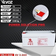 Voz 6v 3,3Ah Dry Battery / 6v 3.3Ah Dry Battery / Most Wholesale Scale Battery