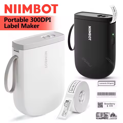 NIIMBOT D11H Label Printer Mini Portabel Bluetooth Sticker Machine Maker with 1 Roll Label Tape Prin