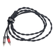 Custom Made Canare GS4 Instrument/Patch Cable With Switchraft 3.5mm Right Angle To Switcraft 2 RCA -
