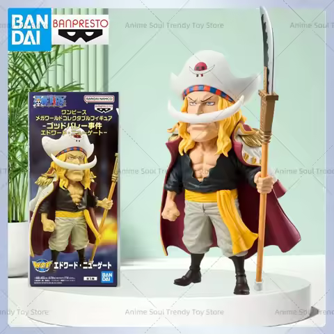 Original Genuine BANDAI Banpresto WCF One Piece Whitebeard Pirates Valley of God PVC Anime Character