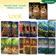 Book - LOOK AME level Starters,1,2,3,4,5,6 - laser printing, Free Audio