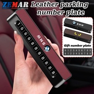 BMW Car Temporary Parking Card Phone Double Number Card Plate Car Sticker Telephone Number Car Park 