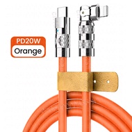 ECILY 180 Xoay Pd 20W USB C Cáp Cho I-Phone 14 13 12 11 Pro Max Ban Đầu Điện Thoại Di Động Nhanh Chó