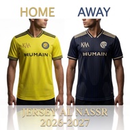 Premium Jersey Alnassr/Home/Way/2026/2027 Free Name Screen Printing/Size Children & Adults
