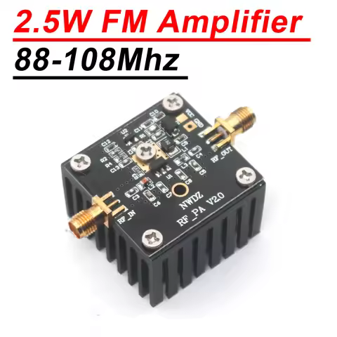 86-108Mhz 2.5W VHF FM RF POWER Amplifier 2.5watts FM Transmitter RF Power AMP For Ham Radio FM Trans