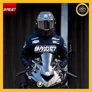 SR Project Racing Stories Navy Hoodie Casual Original Motorcycle Jacket