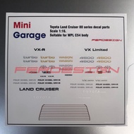 Sticker kit RC WPL C54 Landcruiser 80 series