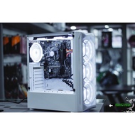 GAMEKM GAMING CASE USB 3.0  Tempered glass Side Cover CPU DESKTOP CC1 White【Stock】