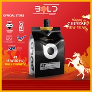 BOLD 𝕏 SIRIM 4T 15w50 1L Fully Synthetic MA2 Motorcycle Engine Oil Minyak Hitam Motor Motosikal 15w-