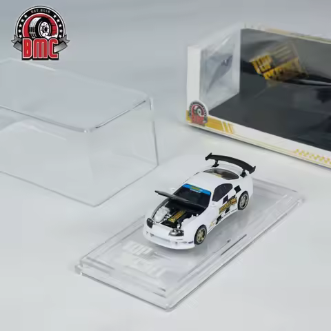 In Stock BMC 1:64 Toyota Supra A80 Top Secret White Metal Chassis China Hobby Expo 2025 CHC Limited 