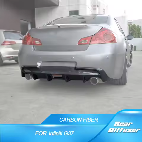 Carbon Fiber Rear Diffuser for Infiniti G37 G37S 4 Door Base Sedan Sport 2009-2013 Not Fit for USA M