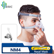 BMC NM4จมูกหน้ากากที่มีหมวกซิลิคอนเจลหมอนอิงสำหรับ CPAP อัตโนมัติ CPAP หยุดหายใจขณะหลับ OSAHS OSAS นอนกรนคน