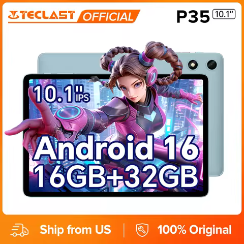 Teclast P35 10.1' Tablet Android 16 3GB (+13GB Virtual) 32GB Lightweight 6000mAh Battery Tablets TDD
