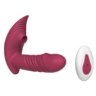 Popular Marilyn Wear Sucking Wireless Vibrator Remote Control Retractable Vibrator Female Masturbation Device for Fun