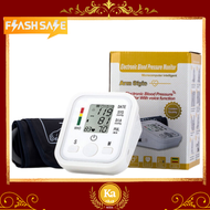 Original Electronic Arm Blood Pressure Monitor Digital Wrist Arm Type Rechargeable Kit Style BP Automatic Blood Measurement Monitor LCD Heart Rate Accurate Tonometer Measuring Automatic Sphygmomanometer pulsometer
