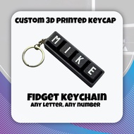 Miks3dhub Custom 3D Keyboard Keychain Fidget Keyring with Personalized Letters