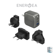 ENERGEA Travelworld GaN100/GaN66 3C1A/2C1A PD/PPS/QC3.0 WALL CHARGER100W (US+UK+EU+AUS) - Gun