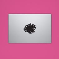 Decal Sticker Macbook Apple Macbook Stiker Blackout Coretan Laptop