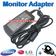 Samsung/LG Adapter 12V/2A/3A 6.5 x 4.4mm หัวเข็ม For Monitor LCD/LED / scanner / Printer Other สายช