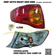 Toyota ZZE141 Altis 2008 Tail Lamp