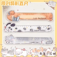 [Ready Stock] Cute Modeling Ruler 15cm Ruler Cute Ruler Student Ruler Cute Cartoon Acrylic Ruler Sta