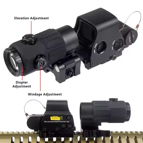 Tactical G33 G43 3X G45 5X Magnifier Scope Sight 551 552 553 558 Holographic Sight UNITY FAST FTC 2.